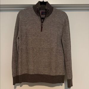 UNTUCKit Brown Quarter-Zip Sweater
